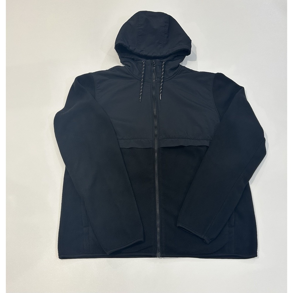 Old Navy Microfleece Hybrid Zip Hoodie Fleece No Logo Great Quality Mens Size M